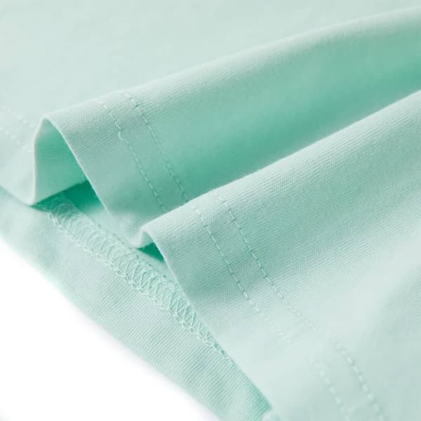 vidaXL T-shirt för barn ljus mintgrön 116