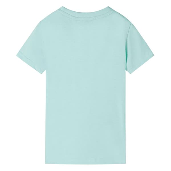 vidaXL T-shirt för barn ljus mintgrön 116