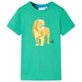 Miniatyrbild 1 av 7: vidaXL T-shirt för barn grön 92