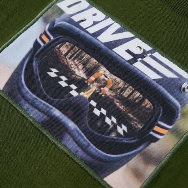 vidaXL Langærmet T-shirt til børn str. 92 mørk kakifarvet