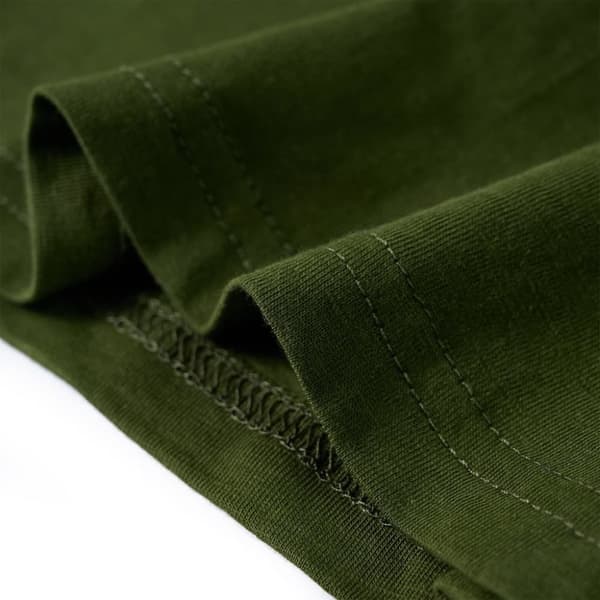 vidaXL Lasten pitkähihainen T-paita tumma khaki 104