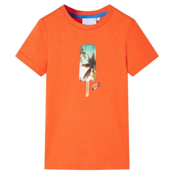 vidaXL T-shirt til børn str. 116 orange