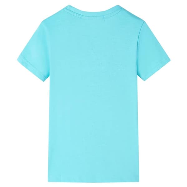 vidaXL T-shirt til børn str. 92 akvamarinblå