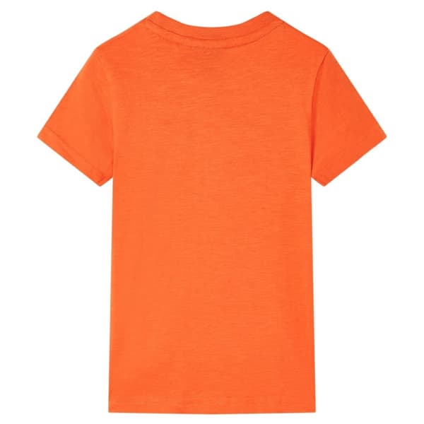 vidaXL Lasten T-paita tummanoranssi 104