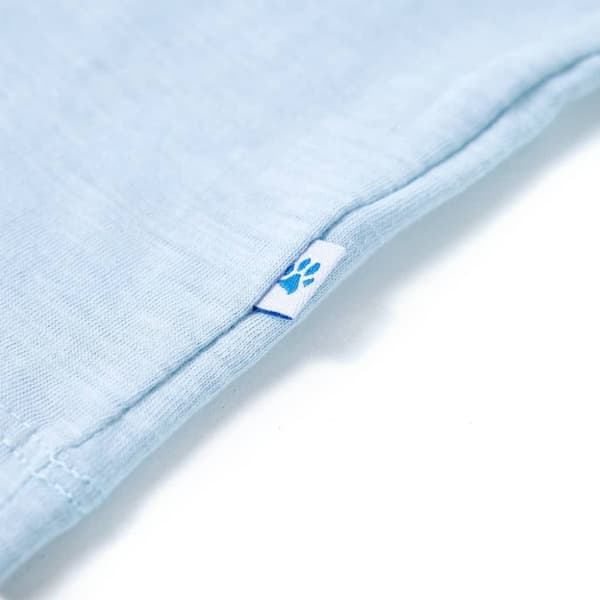 vidaXL T-shirt för barn ljusblå 128