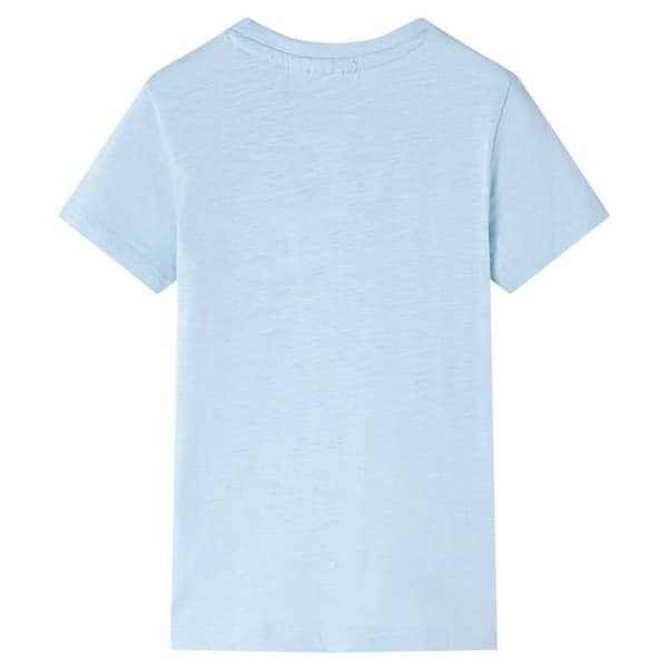 vidaXL T-shirt för barn ljusblå 128