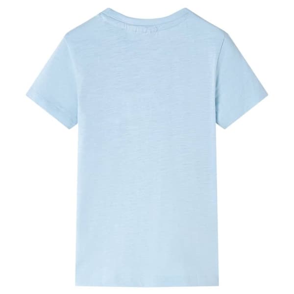 vidaXL T-shirt för barn ljusblå 140