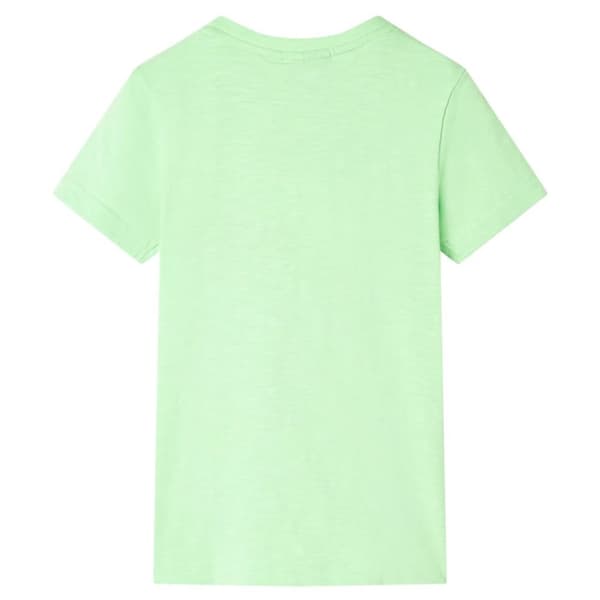 vidaXL T-shirt för barn neongrön 104