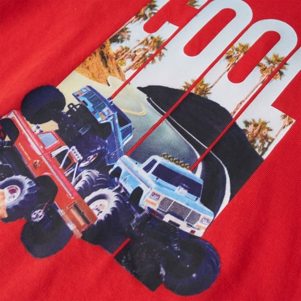 vidaXL T-shirt för barn röd 104