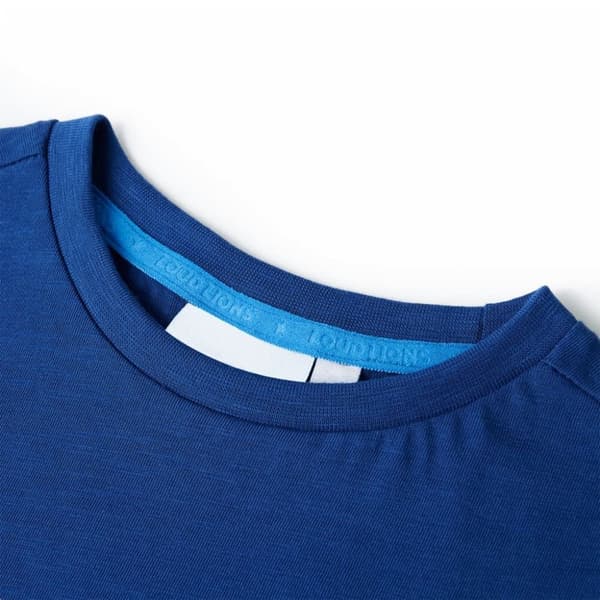vidaXL T-shirt för barn mörkblå 116