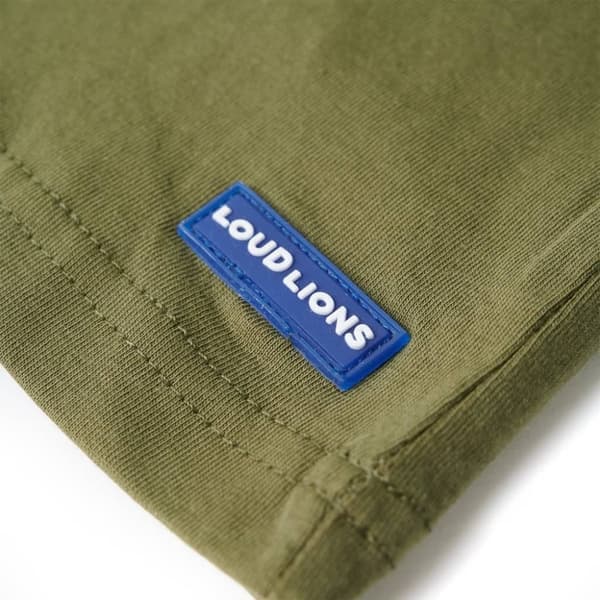 vidaXL T-shirt för barn khaki 92