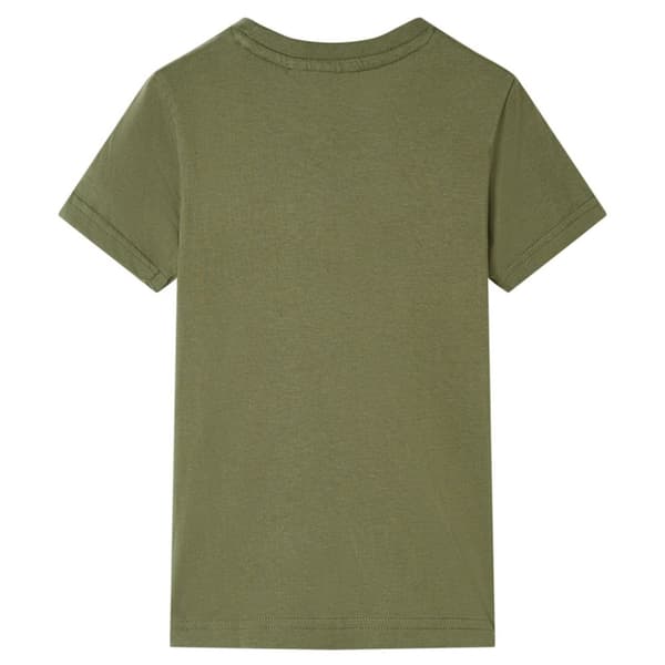 vidaXL T-shirt för barn khaki 92