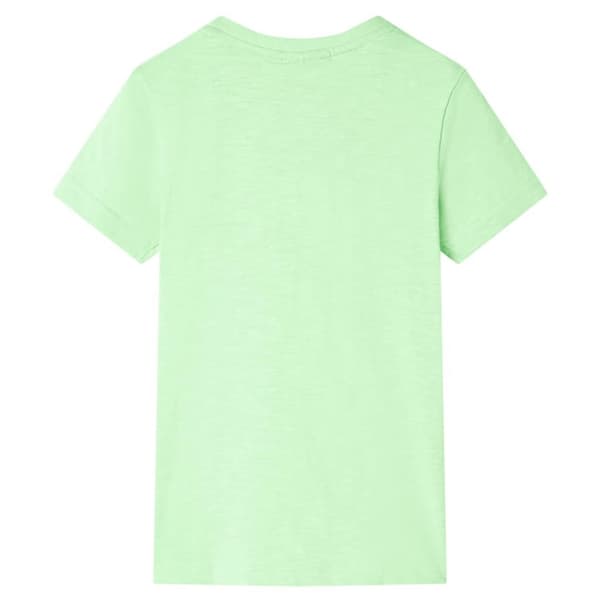 vidaXL T-shirt för barn neongrön 116