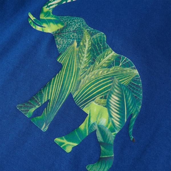 vidaXL T-shirt för barn mörkblå 140