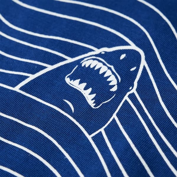 vidaXL T-shirt för barn mörkblå 104