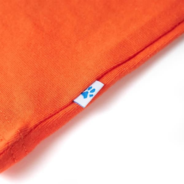 vidaXL T-shirt för barn mörk orange 140