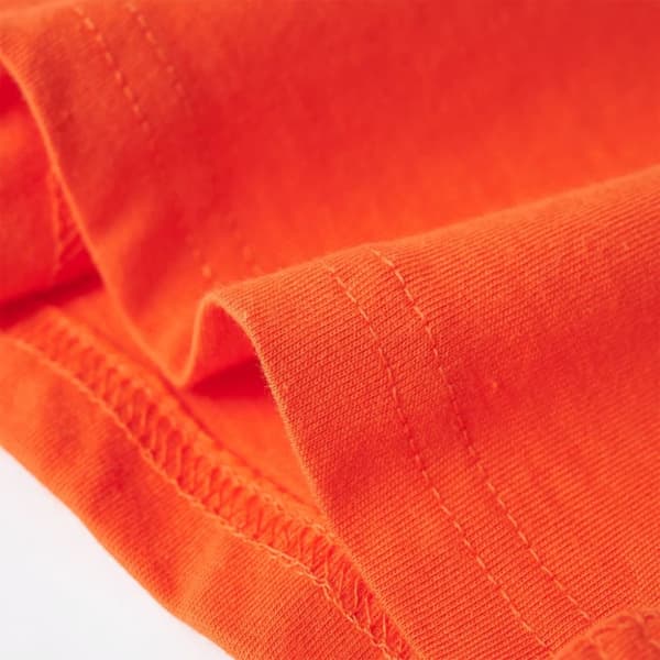 vidaXL T-shirt för barn mörk orange 140