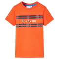 Miniatyrbild 1 av 7: vidaXL T-shirt för barn mörk orange 140