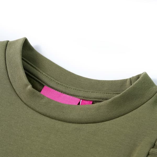 vidaXL Sweatshirt til børn str. 128 kakifarvet