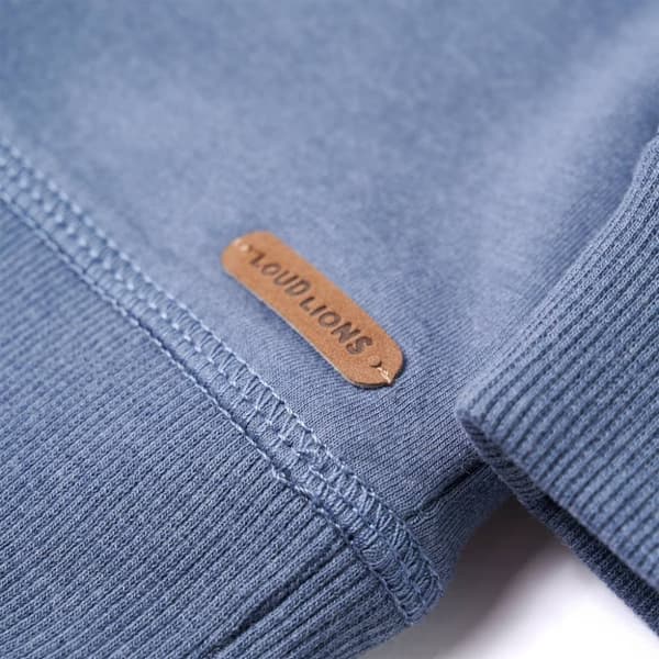 vidaXL Barnhoodie blå melange 92