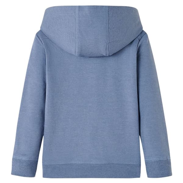 vidaXL Barnhoodie blå melange 92