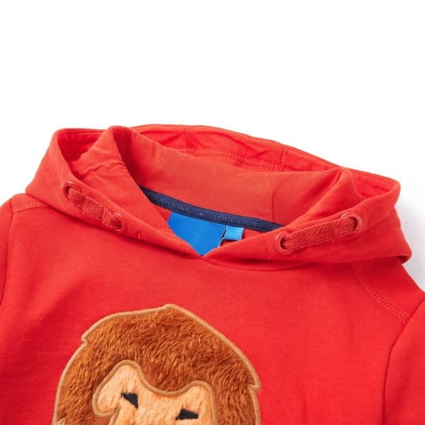vidaXL Barnhoodie röd 128