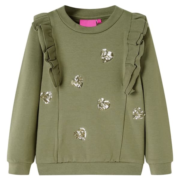 vidaXL Tröja för barn khaki 128