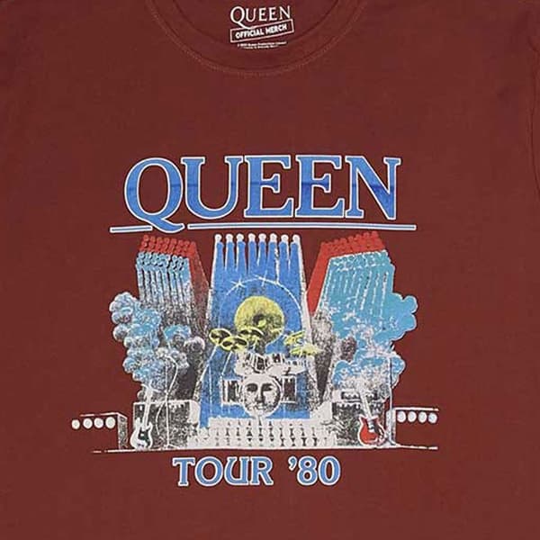 Queen Tour 1980 Logo T Shirt