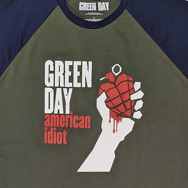 Green Day American Idiot Raglan T Shirt