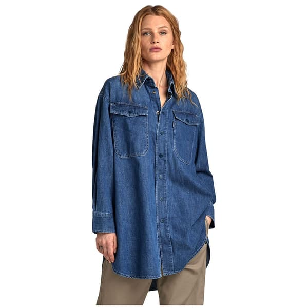 G-star Långärmad Tröja Oversized Blå XL Kvinna