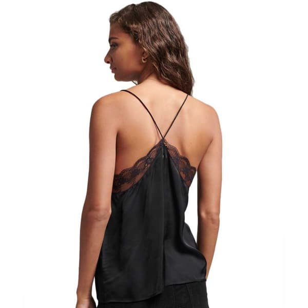Superdry Blus Studios Satin Cami Svart S Kvinna