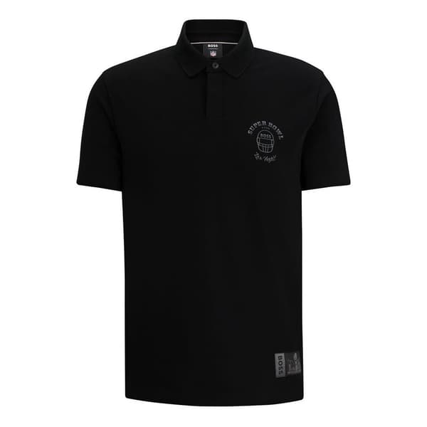 Boss Kortærmet Polo Passer Nfl 10253371 Sort L Mand