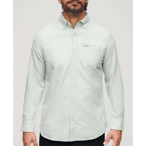 Superdry Pitkähihainen Paita Cotton Oxford Valkoinen M Mies