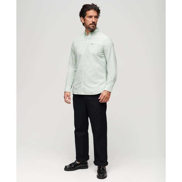 Superdry Pitkähihainen Paita Cotton Oxford Valkoinen M Mies