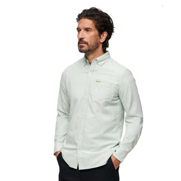 Superdry Pitkähihainen Paita Cotton Oxford Valkoinen M Mies