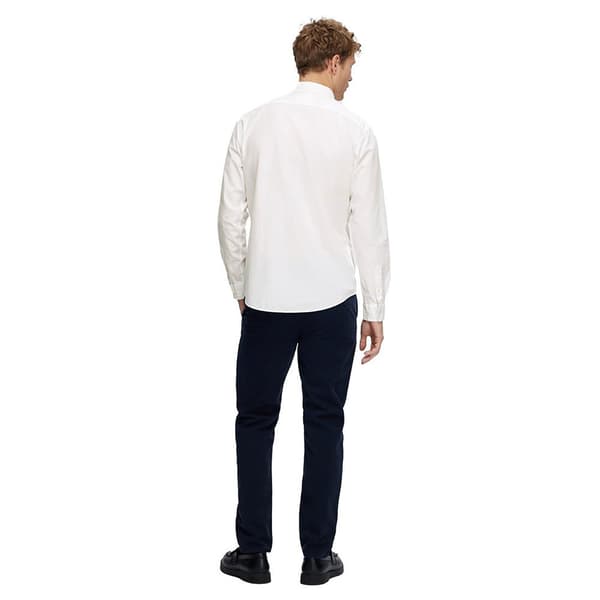 Selected Långärmad Tröja Slimrick-poplin Vit XL Man