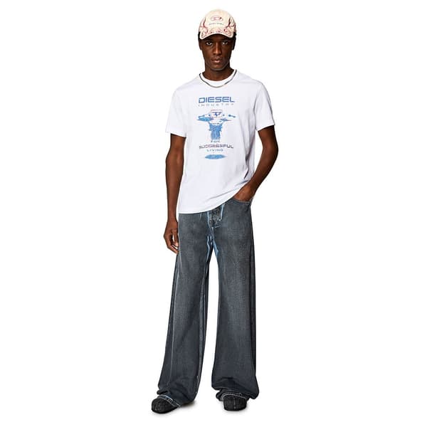 Diesel Kortärmad T-shirt Diegor K69 Vit L Man