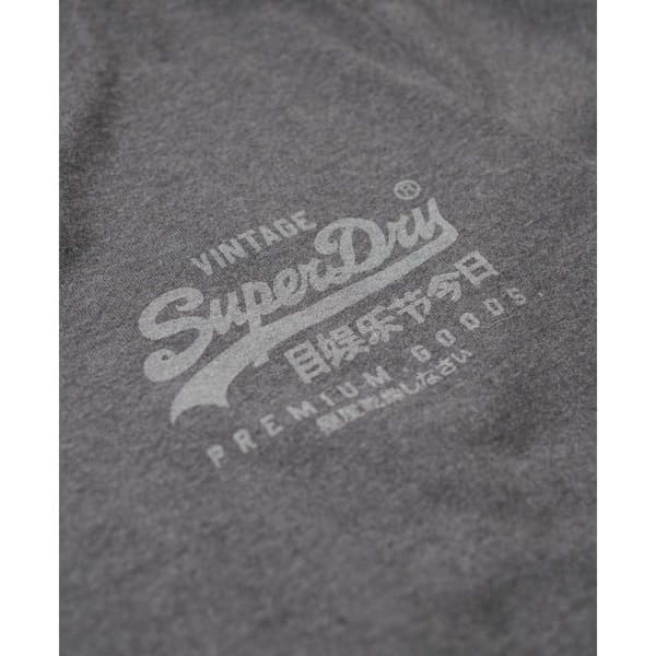 Superdry Lyhythihainen T-paita Classic Vintage Logo Heritage Harmaa L Mies