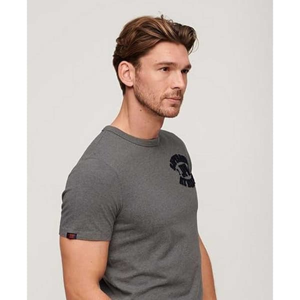 Superdry Lyhythihainen Pyöreäkauluksinen T-paita Vintage Athletic Chest Harmaa M Mies