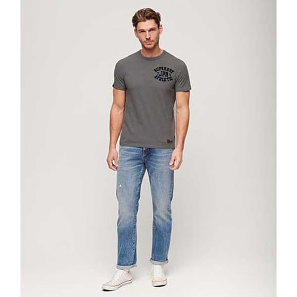 Superdry Lyhythihainen Pyöreäkauluksinen T-paita Vintage Athletic Chest Harmaa M Mies