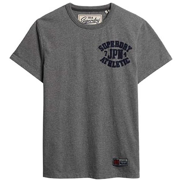Superdry Lyhythihainen Pyöreäkauluksinen T-paita Vintage Athletic Chest Harmaa M Mies