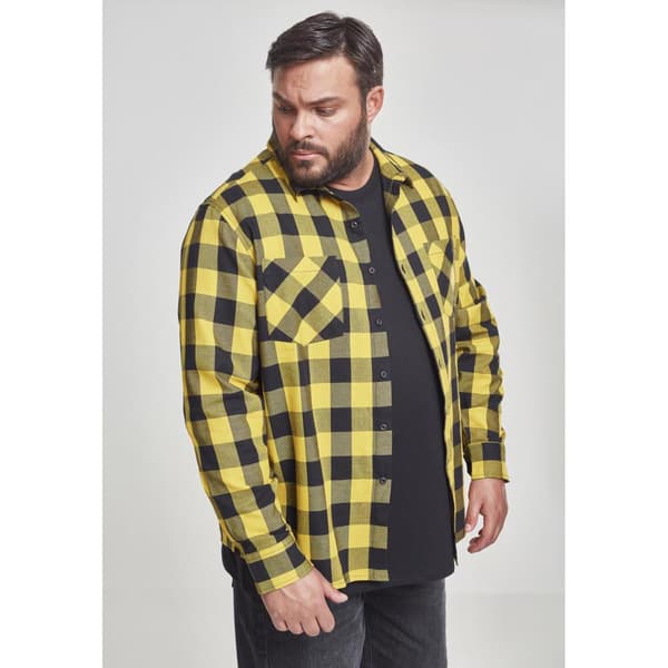 Urban Classics Skjorte Flanell Gt Sort 3XL Mand