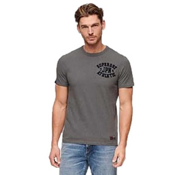 Superdry Kortärmad T-shirt Med Rund Hals Vintage Athletic Chest Grå XL Man
