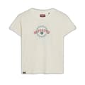 Miniatyrbild 1 av 4: Superdry Kortärmad T-shirt Tattoo Rhinestone Fitted Beige M Kvinna