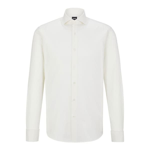 Boss Lang ærmet Skjorte H-joe-spread-dc-214 10245426 01 Hvid 43 Mand
