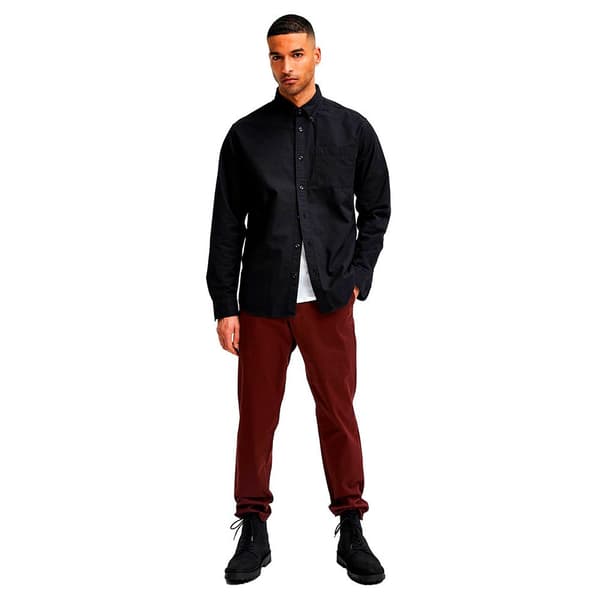 Selected Lang Ærmet Skjorte Egrick-ox Flex Sort 3XL Mand