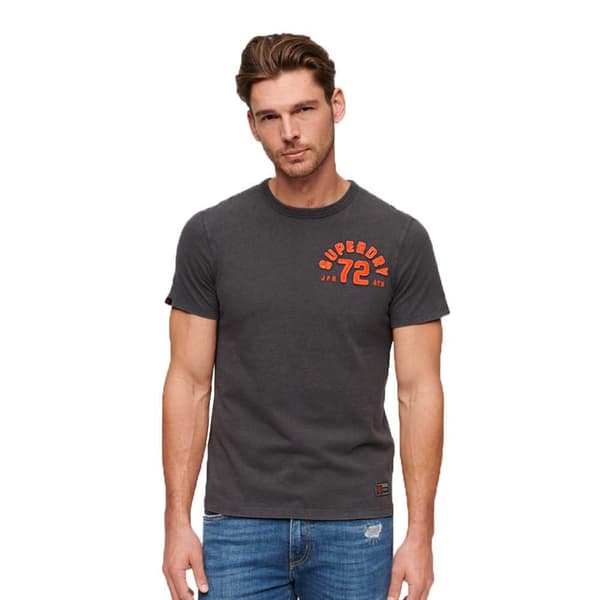 Superdry Kortärmad T-shirt Med Rund Hals Vintage Athletic Chest Grå M Man