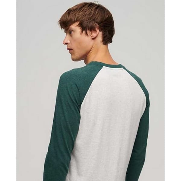 Superdry Långärmad T-shirt Essential Baseball Grå XL Man