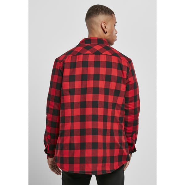 Urban Classics Flanelskjorte Med Snørebånd Sort M Mand