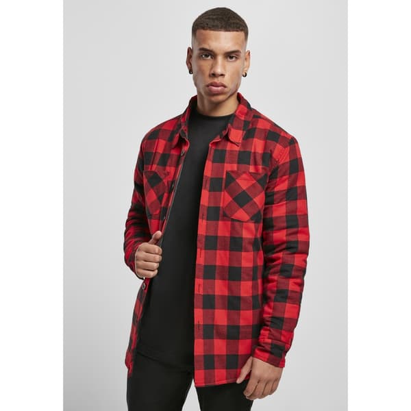 Urban Classics Flanelskjorte Med Snørebånd Sort M Mand